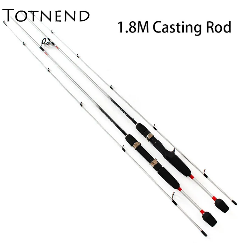 1.5/1.8 Carbon Spining Rod Casting Rod Sea Fishing Soft Fine Lure Fishing Rod Fishing Gear - Цвет: Светло-серый