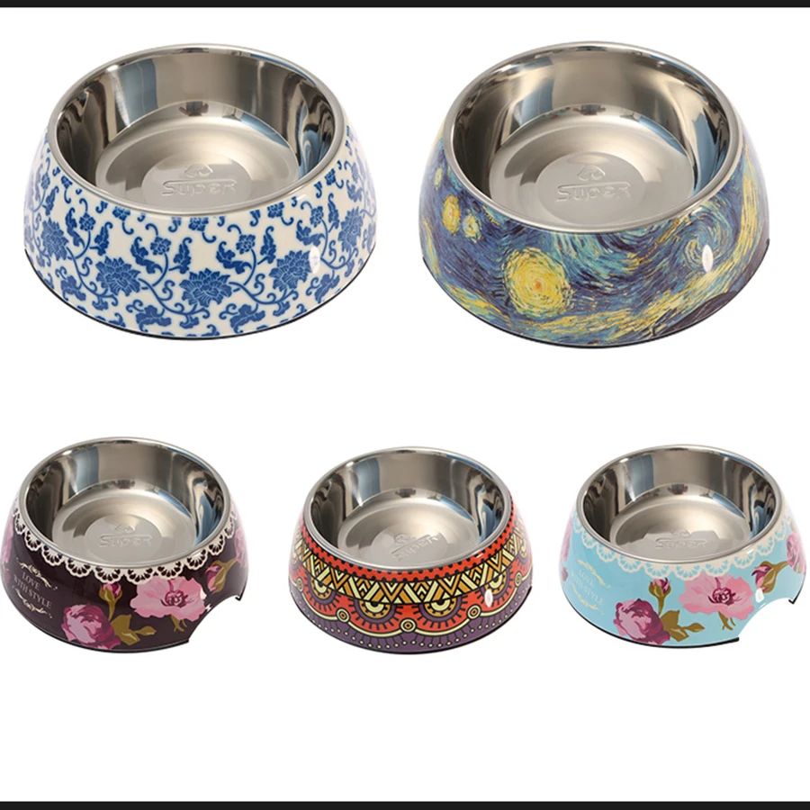 

Indoor Large Dogs Bowl Non Slip High Quality Stainless Steel Dish Honden Drink Flessen Health Pots Pets Food Feeder 50Z0699