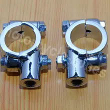 Мотоцикл Bike" 25 мм зеркало на руль зажим крепежа держателя адаптер 10 мм резьба для Honda Yamaha Harley