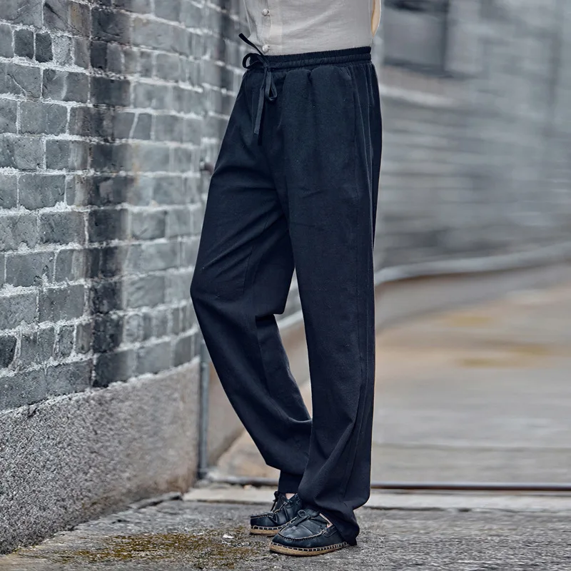 Длинные мужские брюки льняные удобные большие размеры 6XL 7XL 8XL 9XL винтажные Брюки Большие размеры качественные мужские большие размеры 50 52 54