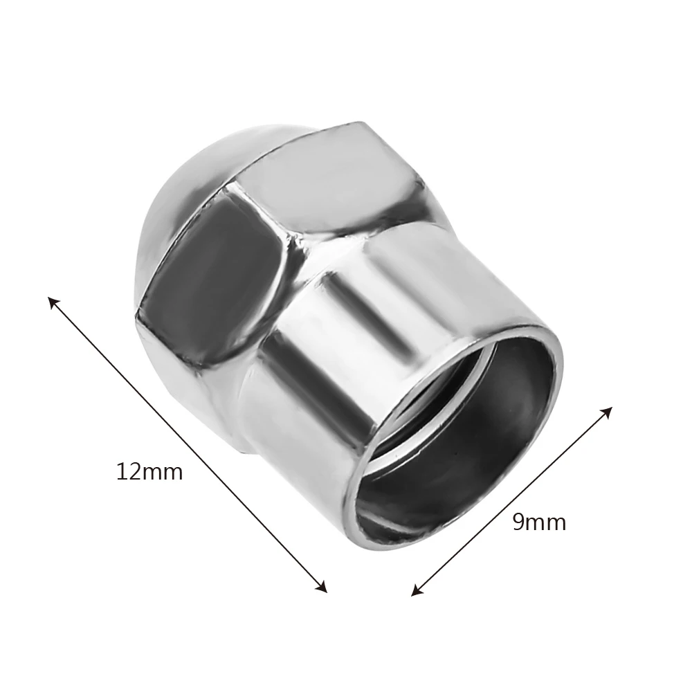 100 шт автомобильное колесо крышка на стержень клапана шины круглая головка автомобильные шины воздушные колпачки давления хромированная Герметичная крышка Шины аксессуары