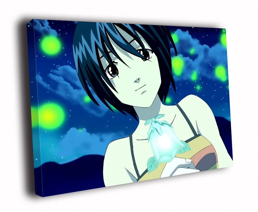 

HD Canvas Printings Painting-Asahina Suzuka Pretty Girl Night Stars Anime Art D5615