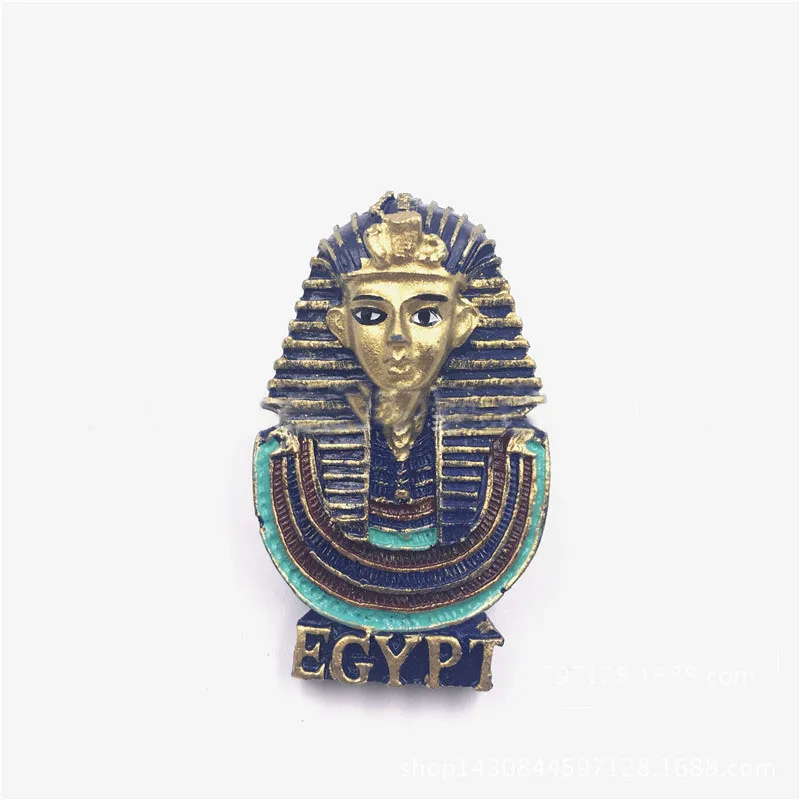 Личи Германия Египет живописные магниты на холодильник известный пейзаж магниты и сувениры на холодильник современный дом Кухня украшения - Цвет: Egyptian pharaoh