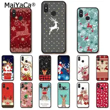 MaiYaCa год Рождественский олень Санта чехол для телефона для Xiaomi Redmi8 4X 6A S2 7A 6A Redmi 5 5Plus Note5 7 Note8Pro