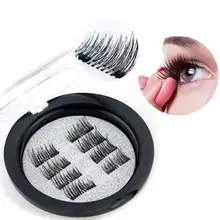 8 шт./2 Пары ресниц 3D магнитный удлиняющий ресницы ручной работы накладные ресницы толстые крест Многоразовые Накладные Ресницы