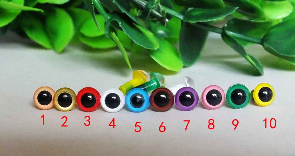 Free Shipping Wholesale(100pcs/lot) 5mm Plastic Safety Eyes For Toys