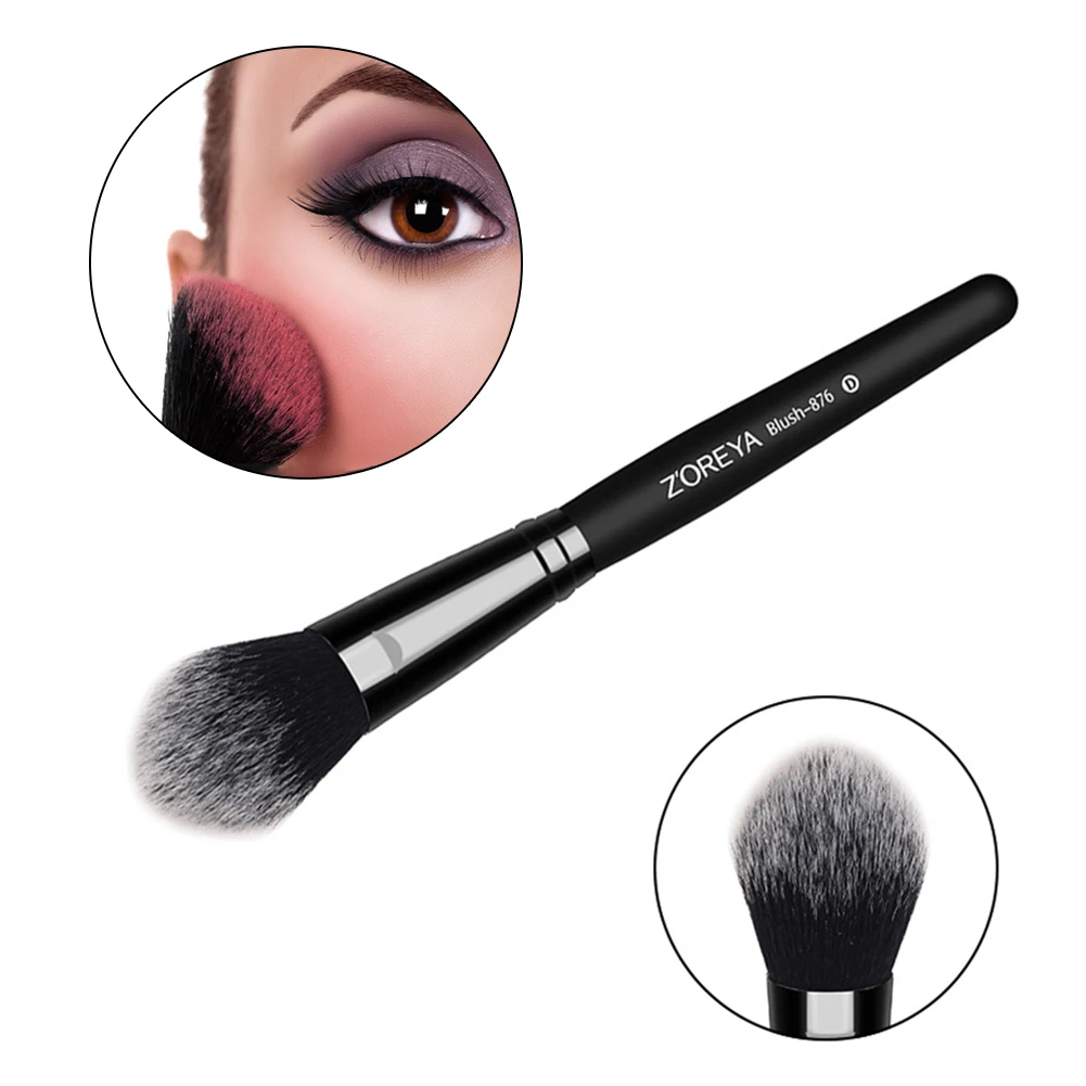 Multi-Funtion Blusher Powder Makeup Brush Tool Soft Face Make Up Loose powder Wooden Brush Facial Cosmetic Makeup Brush