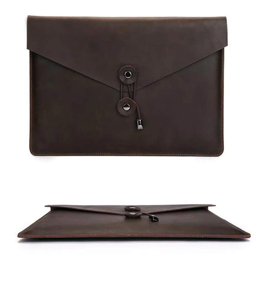 Кожаный мешок для документов из натуральной кожи деловой мужской кожаный файл сумка уголок радости