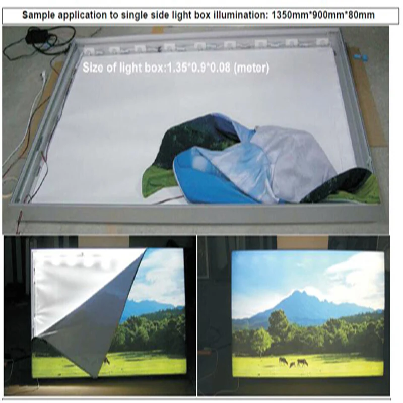 YLSTAR 200 шт./лот 12В 2 8 Вт 240лм edge light high power lightbox Светодиодный модуль для двусторонней