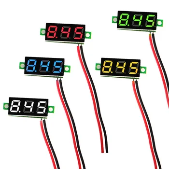 

0.28 Inch 2.5V-30V Mini Digital Voltmeter Voltage Tester Meter LED Screen Electronic Parts Accessories