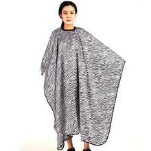 Pro 1 шт. Зебра для укладки волос салонная накидка студийные волосы платье для взрослых Антистатическая щетка для волос Обрезка обертывание ZB09 с металлическая бленда шеи Готовая