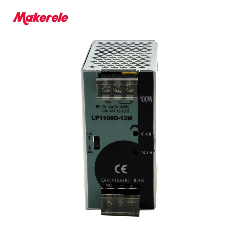 

100W Din Rail Single Output ac-dc power supply switching for CCTV camera LED Strip light AC DC 110V/220V input high efficiency
