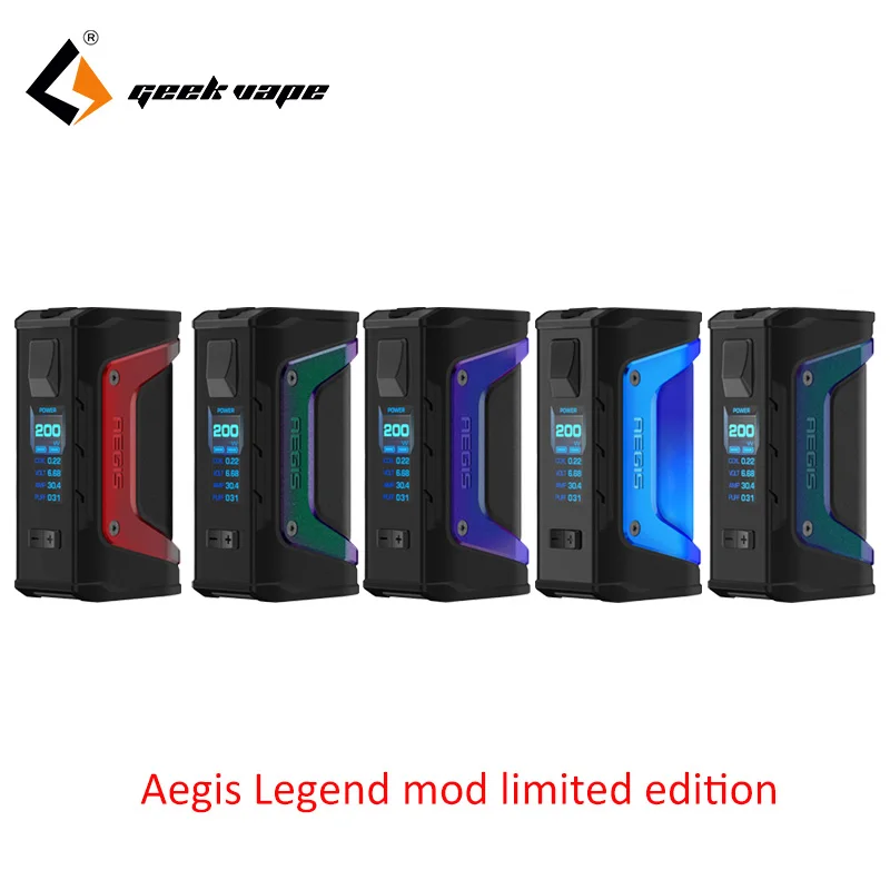 

Big sale Limited edition GeekVape Aegis Legend mod 200W TC Box MOD Powered by Dual 18650 batteries e cigs for zeus rta blitzen