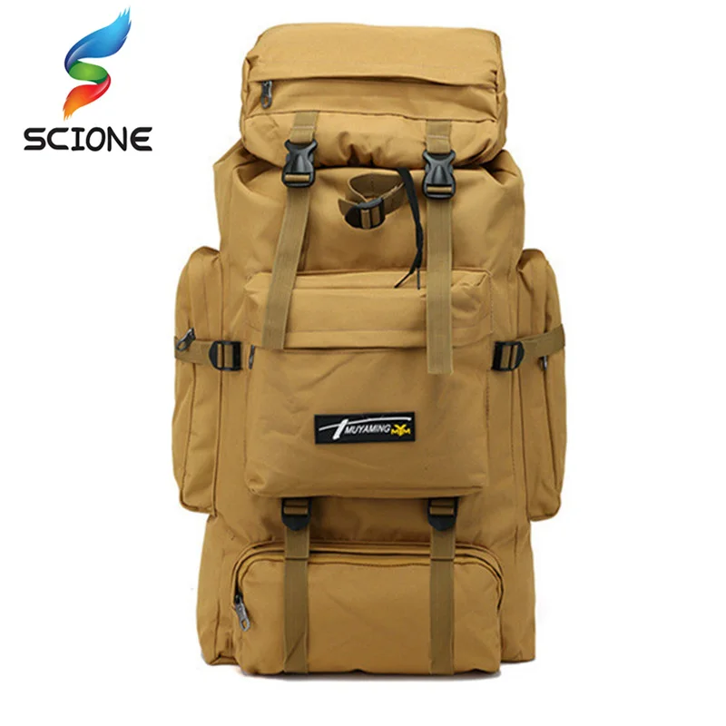 70L Hiking Camping Bag Rucksack Outdoor Mountaineering Waterproof Backpack Best Sporting Goods