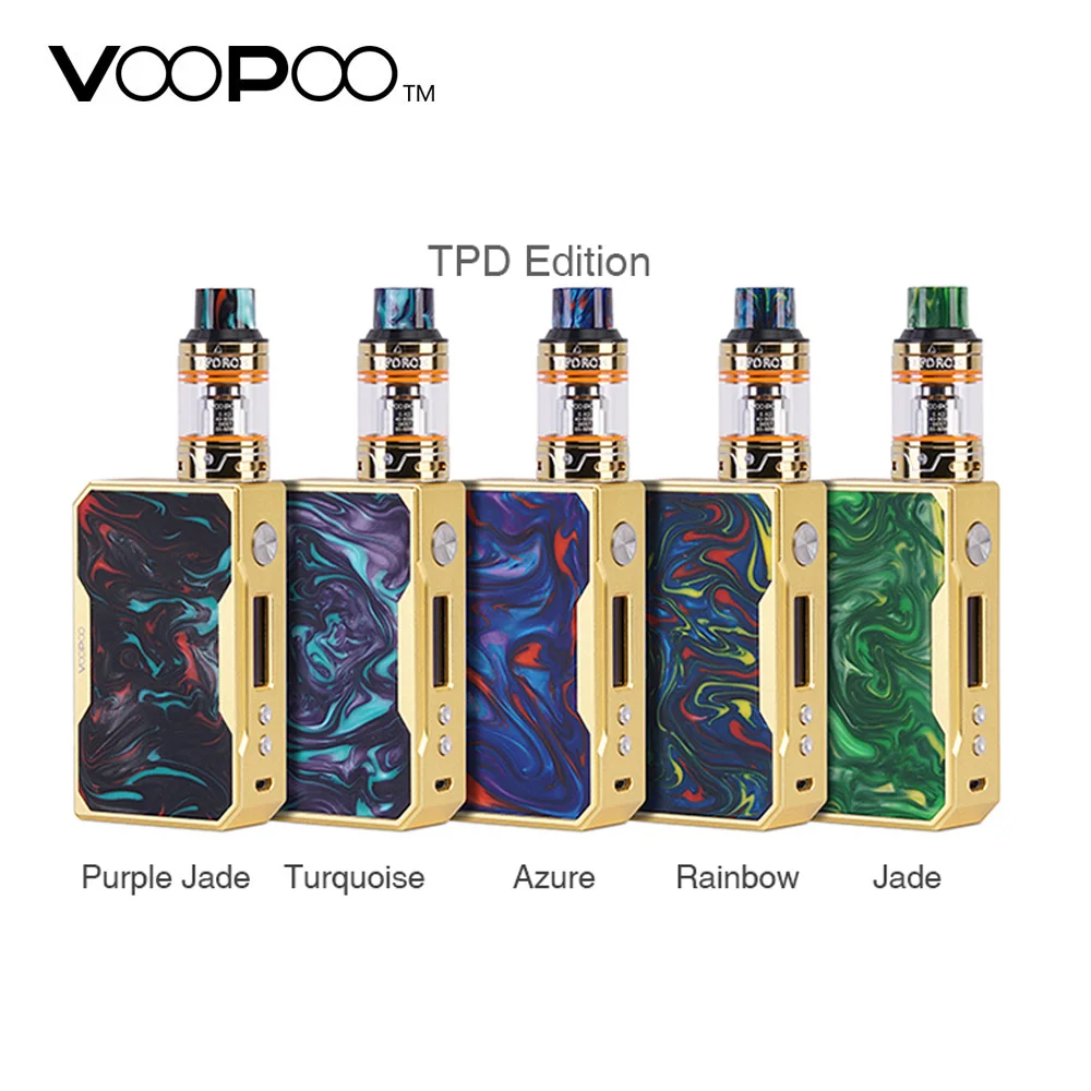 

157W VOOPOO DRAG TC Kit with 1.8ml UFORCE Tank TPD Edition & 157W Box MOD E-cig Vape Kit No 18650 Battery VS Shogun univ Kit