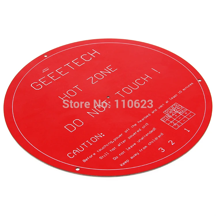  Geeetech 5 stücke Reprap Aluminiumplatte Runde PCB Heatbed für Rostock 3d Drucker
