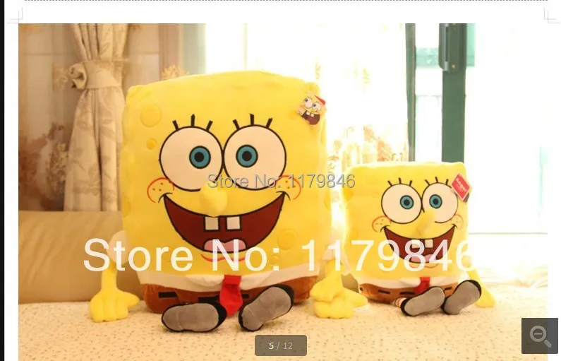 Original lovely spongebob pillow doll plush toys plush animals