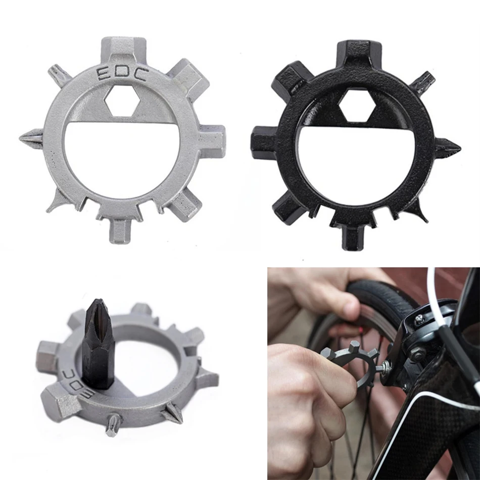 

12 Functions Multi Tool Screwdriver Portable Bicycle Repair Hand Tools Multitools Screw Driver Allen Key Ringtool Pocket Tools