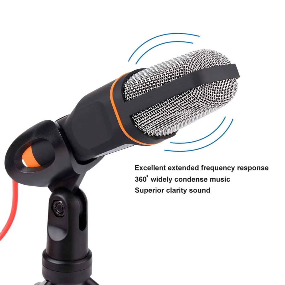 OGV K1 Microphone Condenser PC Microphone PC Audio Profissional Microfone Profissional 3.5mm microfone de lapela