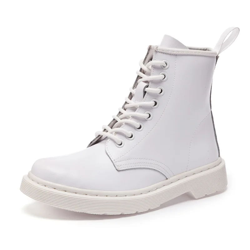 

Autumn Winter 2019 New Martin Boots Rough-heeled Women's Flat-soled Laces British Wind Shoes For Warm Boots