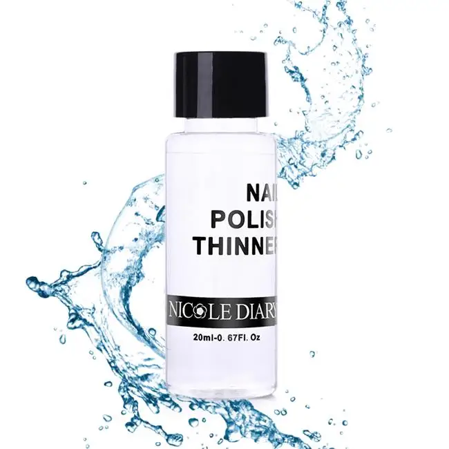 20ml Polish Thinner NICOLE дневник тиснение лак для печатей лаком для ногтей лак для ногтей маникюр Дизайн ногтей печать лак для рукоделия тиснение - Цвет: 20ml Polish Thinner