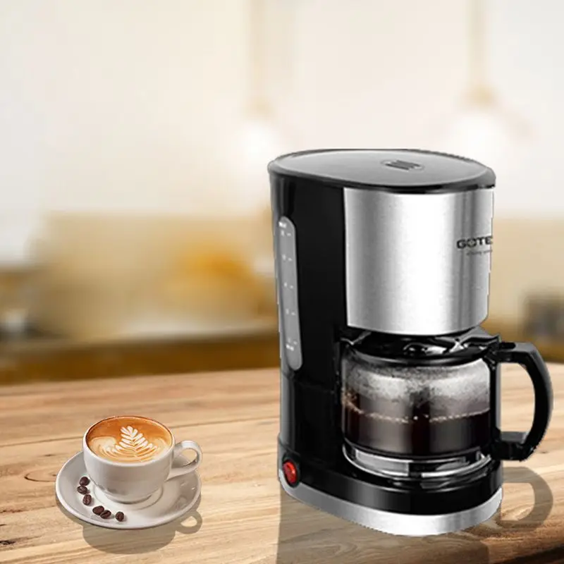 

Full-automatic Drip Coffee Maker American Coffee Grinder Anti-drip Design and Funnel 600ml Space Compact for Coffee Lover