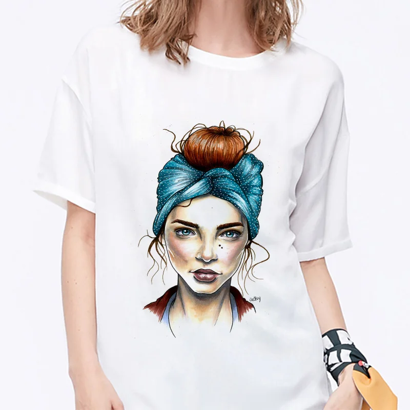 

NEW Summer 2019 Harajuku Fashion Cool Print Female T Shirt women Streetwear aesthetic TShirt Trend Thin Section Comfortable Tee