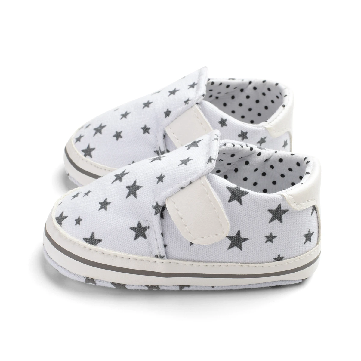 Одежда для малышей мальчиков и девочек Повседневное обувь тканевая с принтом со звездой для детей, начинающих ходить мягкая подошва кроссовки