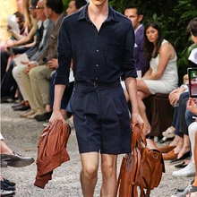 Подиум летний мужской тонкий секционный оснастки комбинезон сценический tide мужской тонкий Простой комбинезон певица костюмы