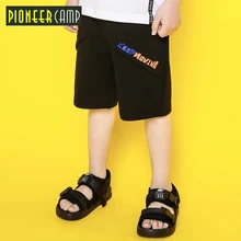 Pioneer kids/Новое поступление Шорты мальчиков повседневная с принтом knitt Шорты для детская одежда для мальчиков хлопок стрейч шорты дети BDK809036