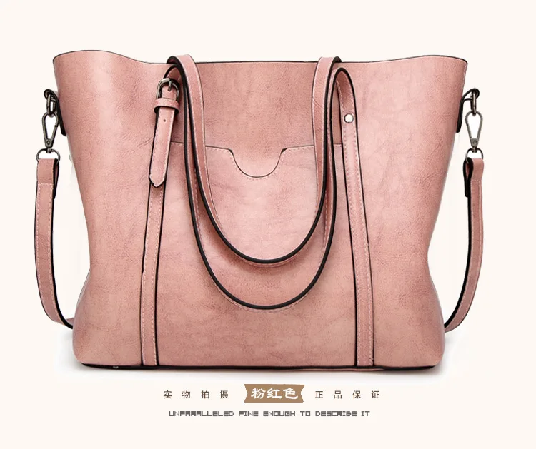 Женские кожаные сумки, женские сумки-мессенджеры, дизайнерская сумка через плечо, женская сумка через плечо, сумки с верхней ручкой, винтажные Ретро Сумки N421 - Цвет: Розовый
