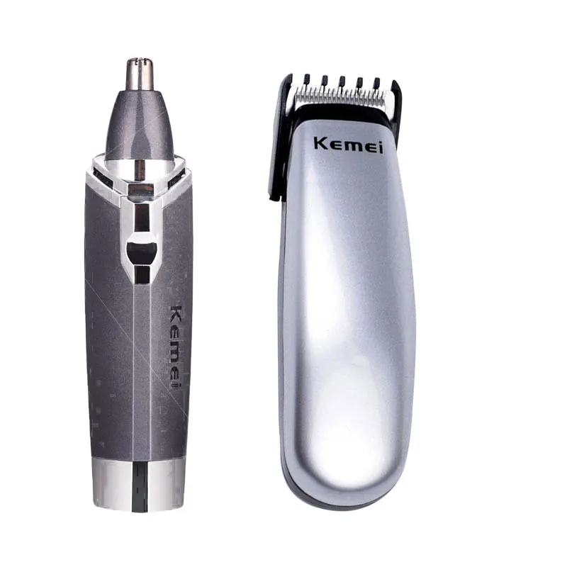 

Battery Operated Kemei Hair Clipper Trimmer Men Nose Ear Trimmer For Nose Hair Removal Trimmer Beard Cutting Machine Haircut