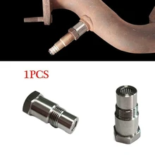 New 2pcs O2 CEL Oxygen Sensor Eliminator Adapter Mini Catalytic Converter With Filter Oxygen Sensor Adapter