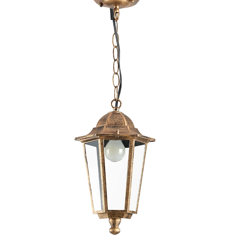 American Retro Vintage garden Pendant Light E27 aluminum outdoor porch