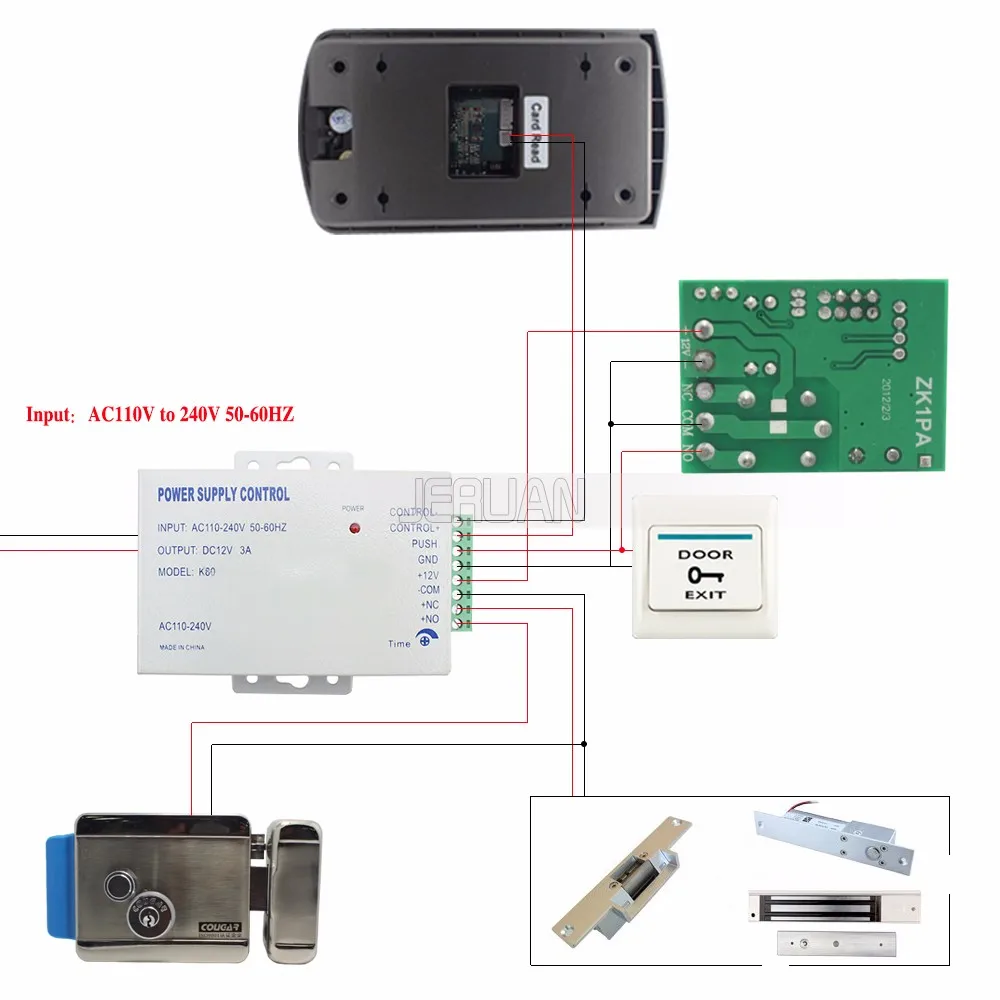 JERUAN 7 дюймов телефон видео домофон системы комплект белый мониторы 700TVL RFID Доступа камера 180 кг магнитный замок Бесплатная доставка