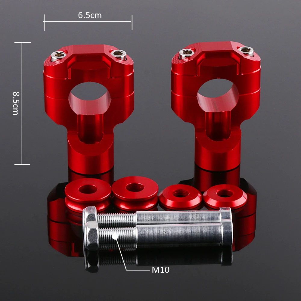 SMOK Universal Motorcycle Accessories CNC Aluminum Alloy 28MM Handlebar Handle Bar Clamps Riser For Kawasaki Z800