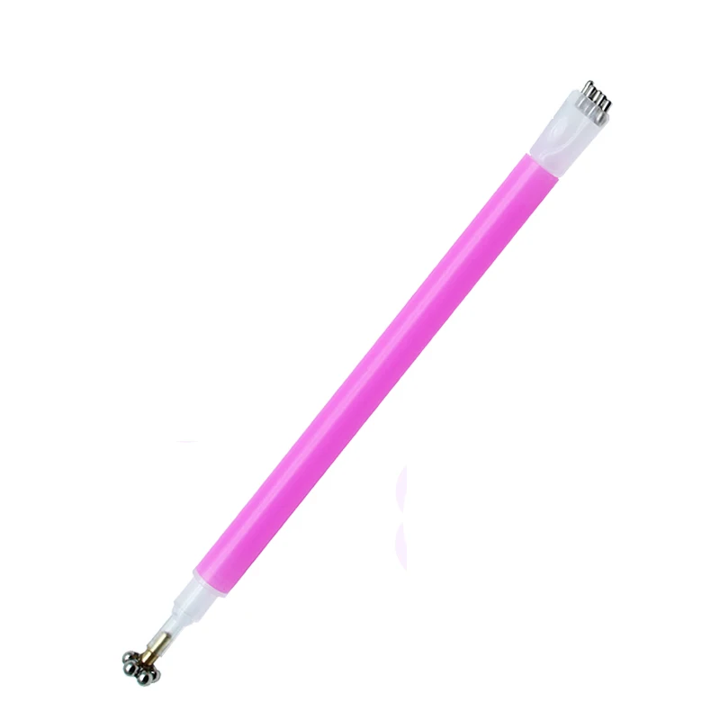 Инструменты для дизайна ногтей магнитные стержни магнит остроконечная ручка УФ гель для ногтей маникюр два цвета 5D кошачий глаз магический магнит Ласточка ручка - Цвет: Pink Magnet Pen