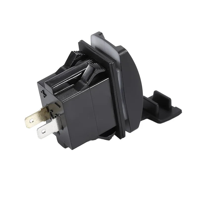 Grebest Car Charger Motorcycle Electronics Car Charger Universal Waterproof Car Motorcycle Dual USB Charger Power Outlet Socket Adapter Black