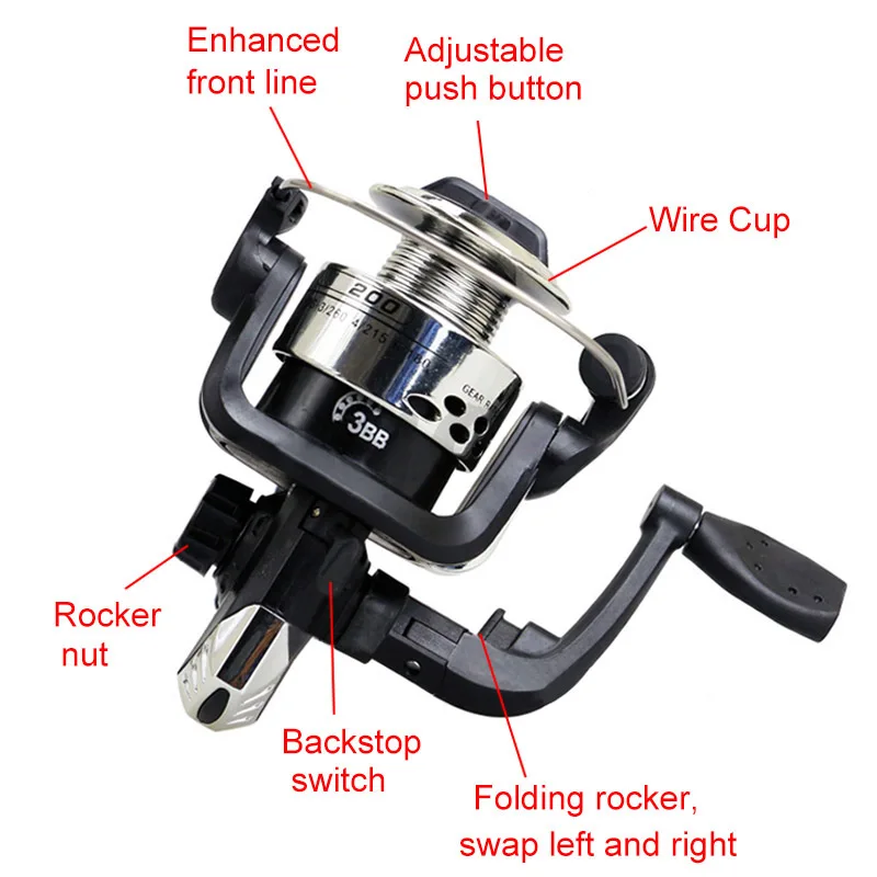

Fishing Reels Fish Wheels Spinning Bait Wheels Ship Bait Casting Fishing FG66