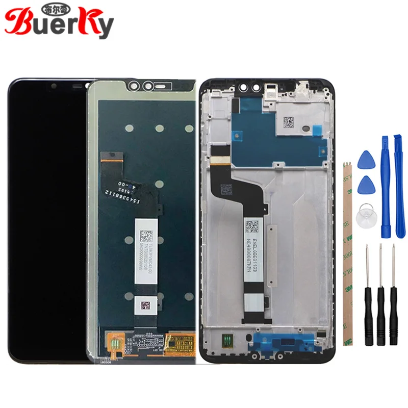 BKparts 10 шт. ЖК-дисплей для Xiaomi Redmi Note 6 Pro сенсорный экран стекло дигитайзер полная