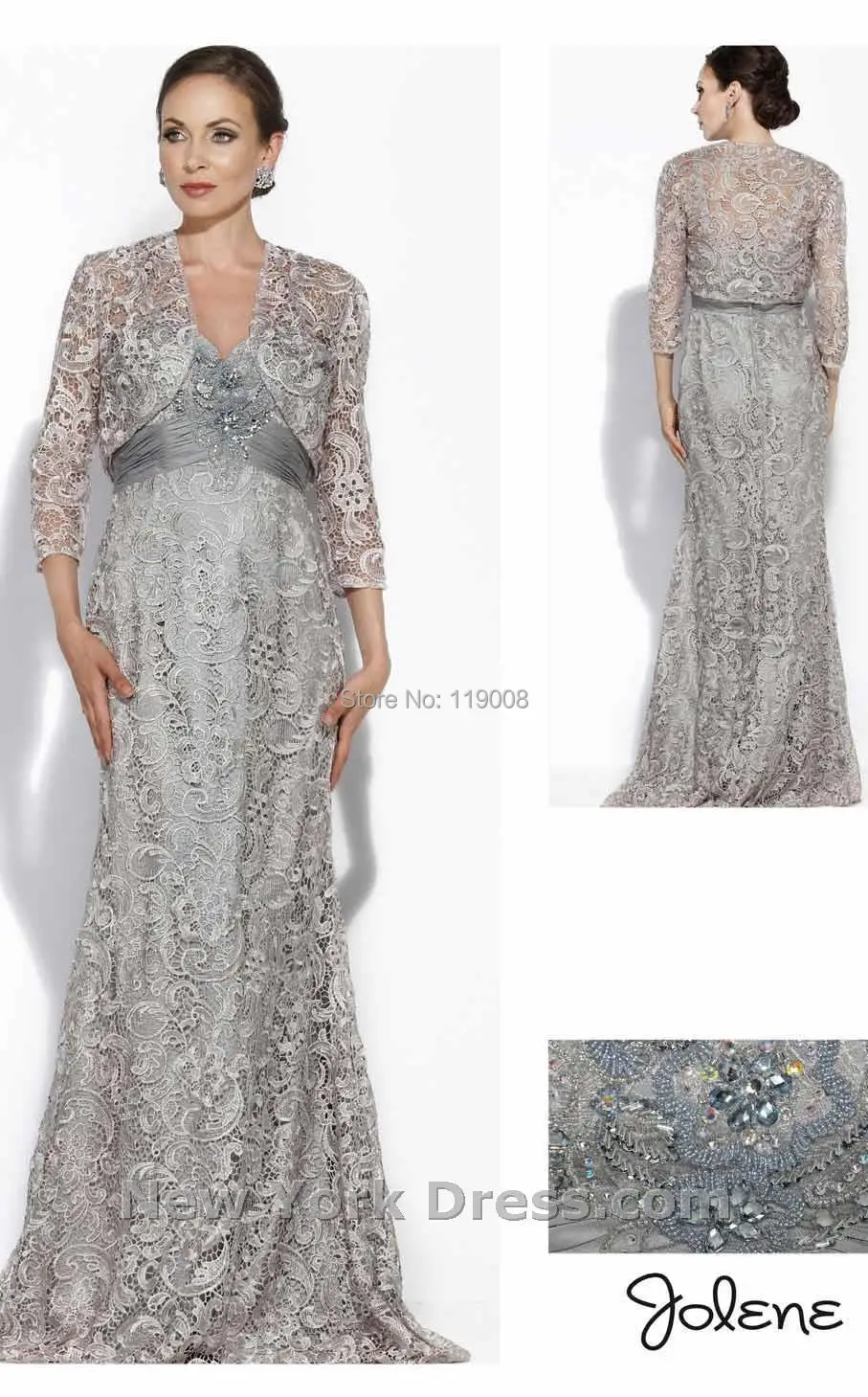 New Arrical Mermaid Silver Gray Mother Dress For Wedding Party Mother Of The Bride Groom Dresses