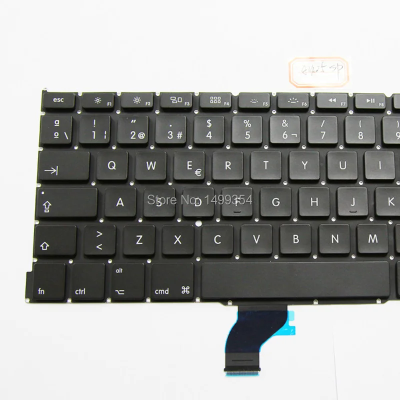 Новая испанская клавиатура A1502 для Apple Macbook Pro 13 ''Retina стандартная 2013 2014 2015|a1502