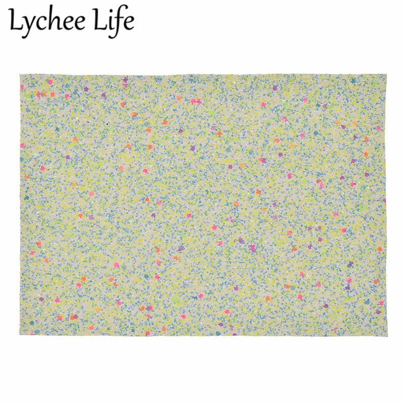 Lychee Life A5 плотная блестящая искусственная кожа ткань красочные 21x15 см искусственная ткань DIY ручной работы швейная одежда аксессуары