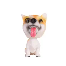 Животные качающиеся анимированные поплавок Танцующая Игрушка Декор автомобиля кивая Смола щенок собака Dec 1