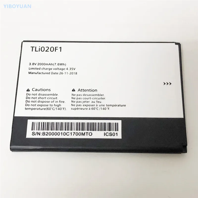 

3.8V 2000mAh TLi020F1 For Alcatel U5 HD / 5047D / 5047Y / 5047U / 5047i Battery