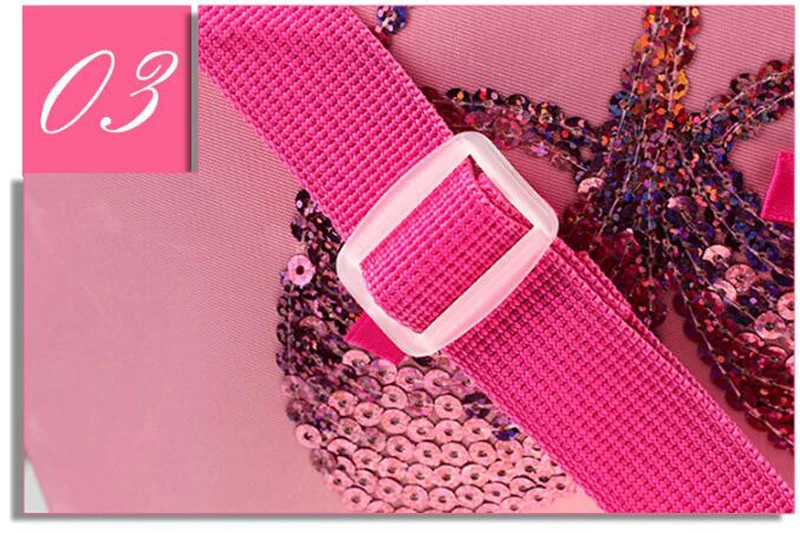 Bazzery/розовые парусиновые балетные сумки для танцев для девочек; Балетные туфли с блестками; сумка для балерины; детский двухслойный танцевальный рюкзак через плечо