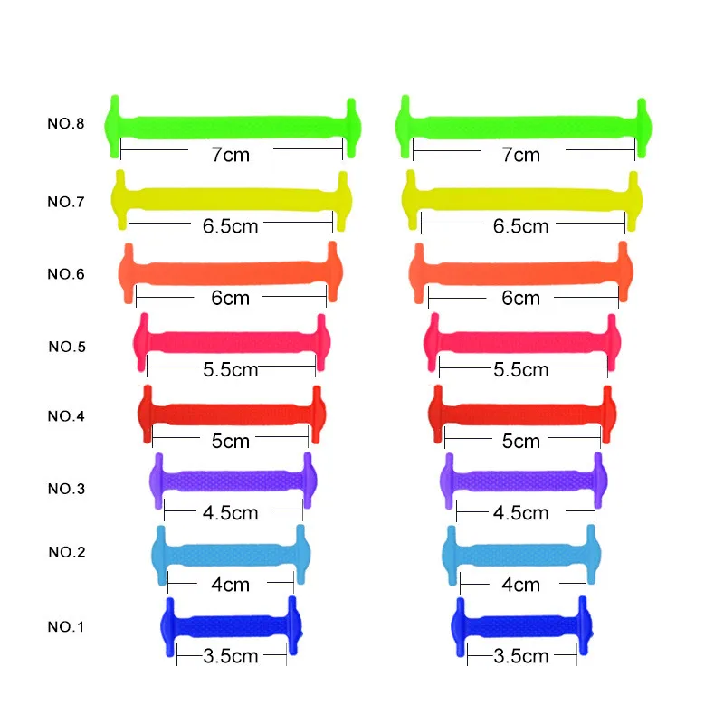 16 шт./лот, силиконовые шнурки, эластичные шнурки для обуви, специальные шнурки для мужчин и женщин, шнурки, резиновые, 13 цветов