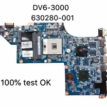 630280-001 аккумулятор большой емкости DV6-3000 Материнская плата ноутбука DA0LX6MB6H1 HD5470/512 Мб(селфи-Палка с i3 i5 для кормления processador) тест нормально