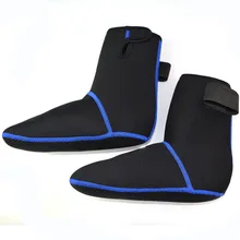 3 мм Неопреновая Обувь для подводного плавания, носки для подводного плавания, пляжные ботинки, гидрокостюм для предотвращения царапин, согревающая Нескользящая зимняя обувь для плавания