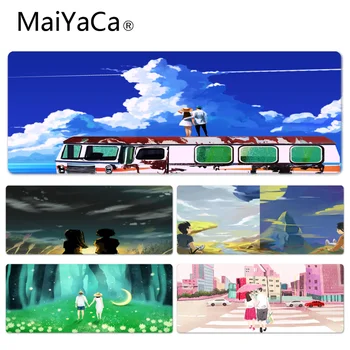 

MaiYaCa Top Quality Couple Under The Beautiful Sky Durable Rubber Mouse Mat Pad Size for 30x60cm 30x90cm Rubber Mouse Pad